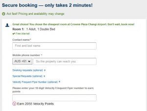 Hotel Payment Page