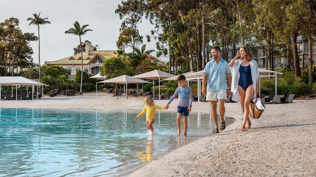 IHG Launches A Summer Sale Offering Up To A 40 Discount Fly Stay Points   Intercontinental Sanctuary Cove Resort Family At Lagoon Pool 