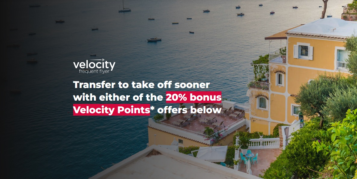 Get 20% Bonus Transferring To Velocity In November - Fly Stay Points