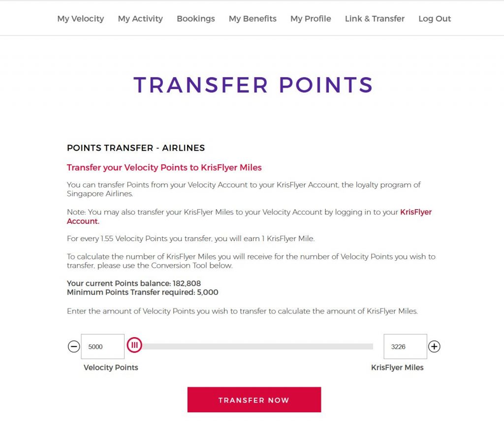 Conversions Between Velocity Points And KrisFlyer Miles Are Back - Fly ...